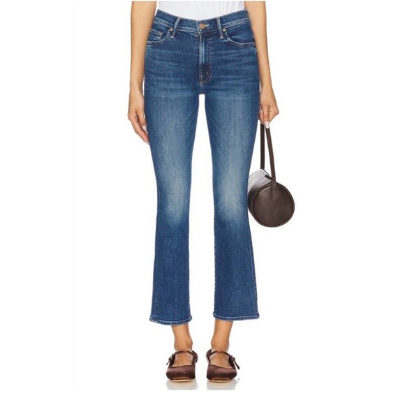 Mother Denim The Insider Flood Over the Top Size 30 Blue Jeans Boot Cut Stretchy - Picture 15 of 15